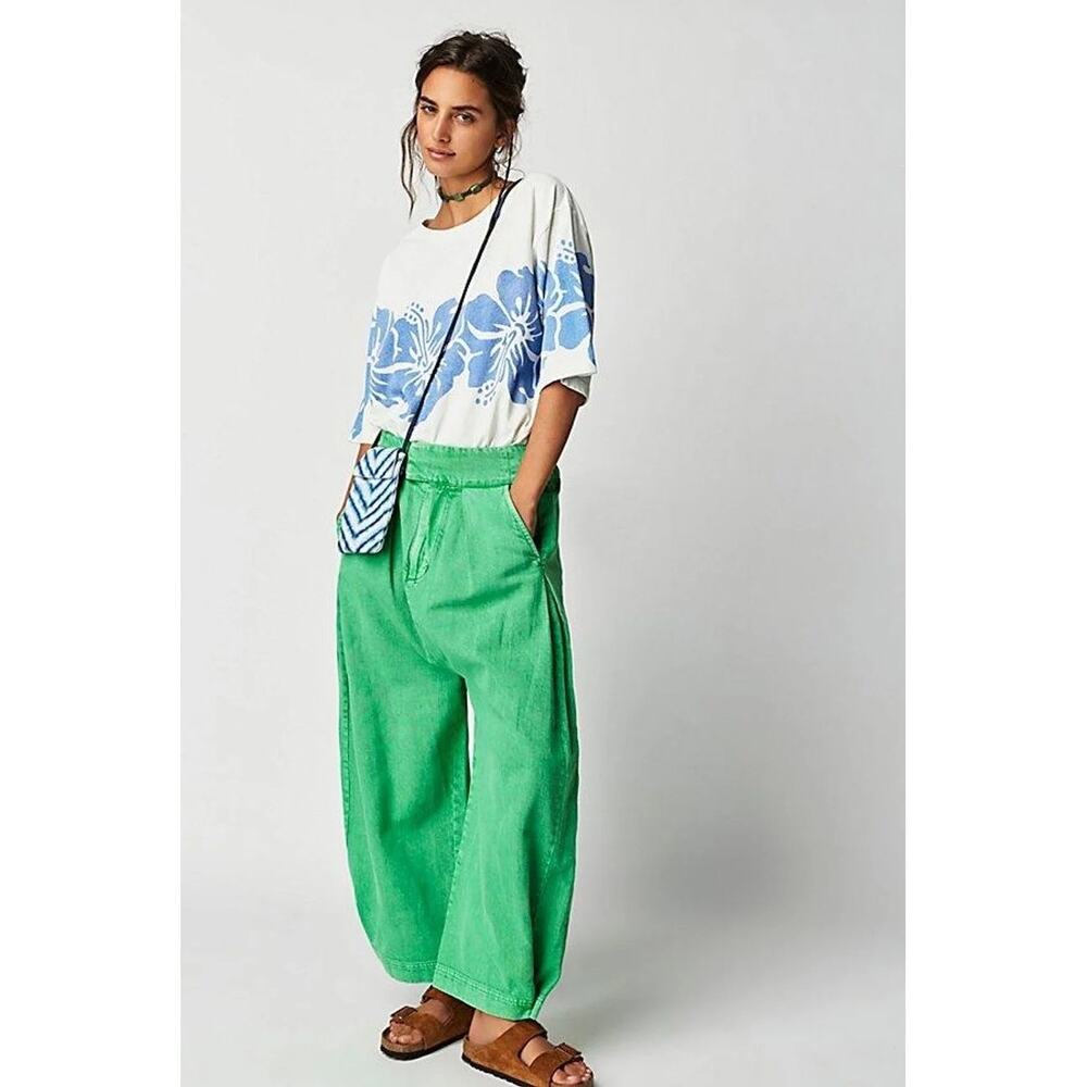 Free People Cool Harbor Wide-leg Pants green size large